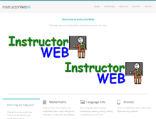 Tablet Screenshot of instructorweb.com